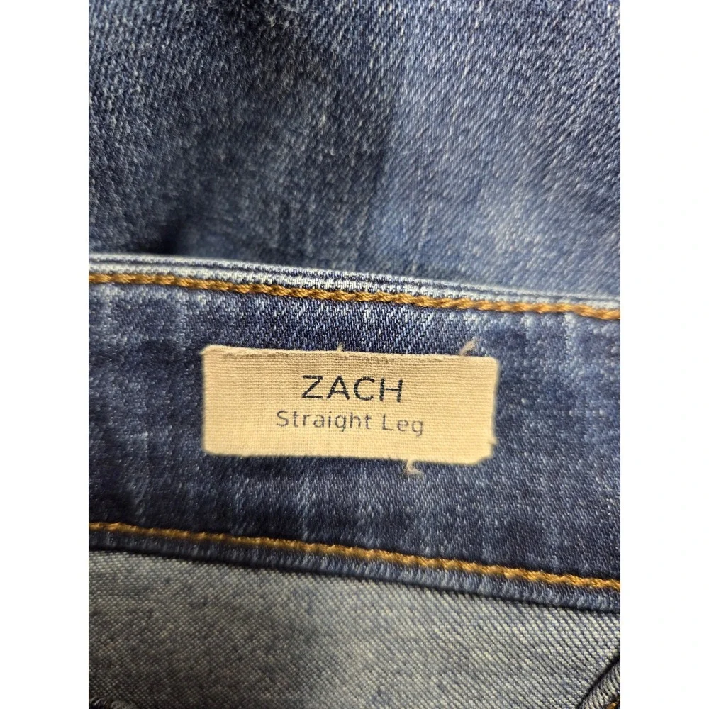 Mavi Jeans Zach Straight Leg Mens Denim Blue Wash 34x29 Medium Wash Classic